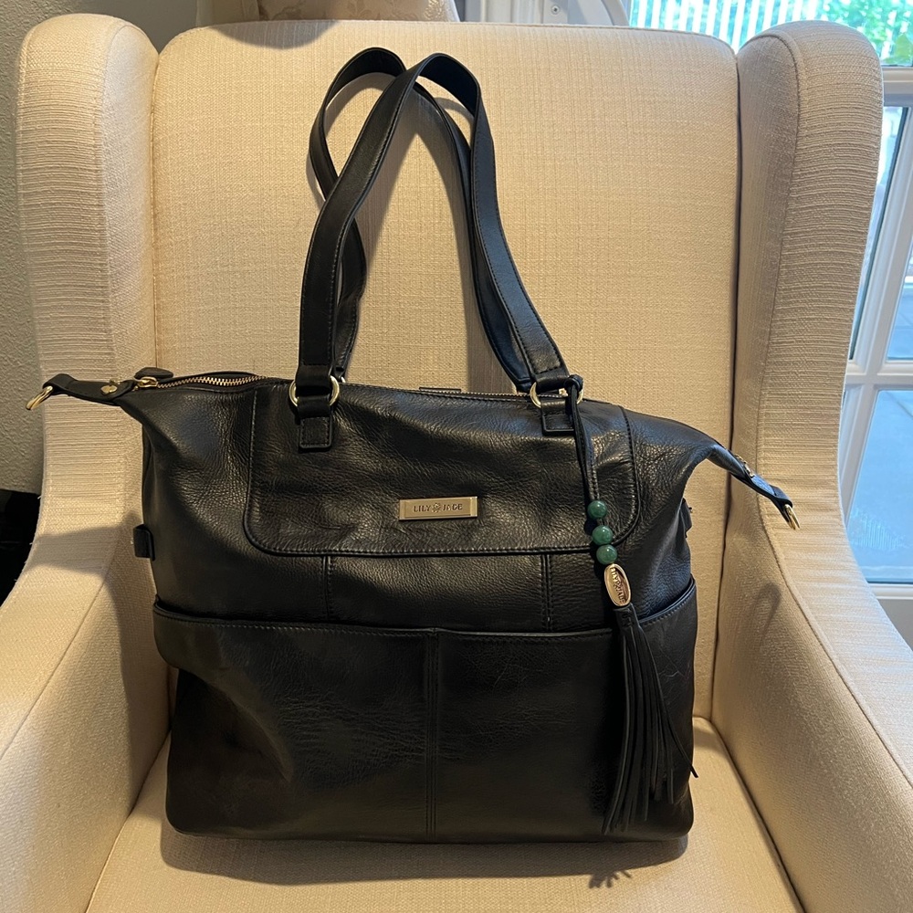 Lily Jade Black Diaper Bag Never Used